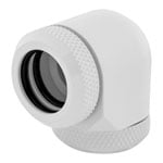 CORSAIR Hydro X XF White Brass 14mm Hardline 90° Compression Fittings - Twin Pack