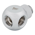 Corsair Hydro X XF Chrome Brass G1/4" Rotary Y Splitter Adapter Fitting