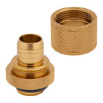 Corsair Hydro X XF Gold Brass 10/13mm G1/4" Softline Compression Fittings - Four Pack