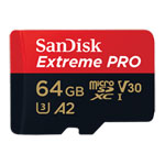 SanDisk Extreme PRO 64GB A2 V30 Performance microSDXC