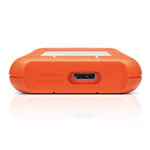 LaCie Rugged Mini 2TB External Portable Hard Drive/HDD - Orange/White