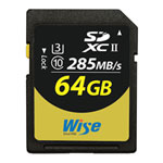 Wise 64GB SDXC UHS I-II Memory Card v90