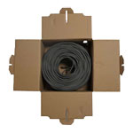 100M CAT6 UTP Ethernet Network Cable RJ45 CCA Indoor/Outdoor Pull Box - Black