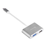 SilverStone USB Type-C to VGA and HDMI Dual Adaptor
