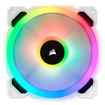 CORSAIR White LL120 RGB 120mm Dual Light Loop 1 Fan Expansion Pack