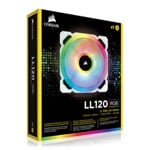 CORSAIR White LL120 RGB 120mm Dual Light Loop 1 Fan Expansion Pack