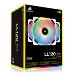 Corsair White LL120 RGB 120mm Dual Light Loop 3 Fan + Lighting Node PRO Pack