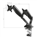 iiyama DS3002C-B1 Dual Gas Spring Monitor Arm