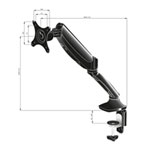 iiyama DS3001C-B1 Single Gas Spring Monitor Arm
