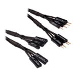 Corsair 30cm Black Premium Braided Sleeved Front Panel Extension Kit