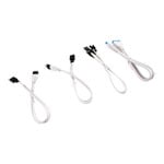 CORSAIR 30cm White Premium Braided Sleeved Front Panel Extension Kit