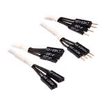 CORSAIR 30cm White Premium Braided Sleeved Front Panel Extension Kit