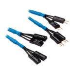 CORSAIR 30cm Blue Premium Braided Sleeved Front Panel Extension Kit