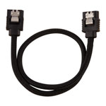Corsair 30cm Black Premium Braided Sleeved SATA Data Cable