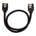 CORSAIR 30cm Black Premium Braided Sleeved SATA Data Cable