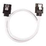 CORSAIR 30cm White Premium Braided Sleeved SATA Data Cable