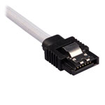 Corsair 30cm White Premium Braided Sleeved SATA Data Cable