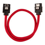 Corsair 30cm Red Premium Braided Sleeved SATA Data Cable