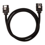 CORSAIR 60cm Black Premium Braided Sleeved SATA Data Cable