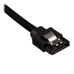 CORSAIR 60cm Black Premium Braided Sleeved SATA Data Cable