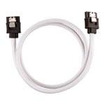 CORSAIR 60cm White Premium Braided Sleeved SATA Data Cable