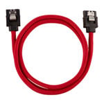 CORSAIR 60cm Red Premium Braided Sleeved SATA Data Cable
