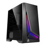 Antec Dark Phantom DP301M Micro-ATX Gaming Gehäuse – Schwarz, Mit Glasfenster & ARGB Front