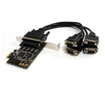 Startech.com 4 Port RS232 PCIe Serial Card w/ Breakout Cable