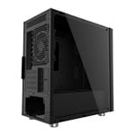 CiT Scan Core 01 Tempered Glass MicroATX Tower PC Case with RGB Fan and Light Strip