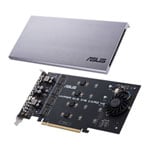ASUS HYPER M.2 PCIe x16 NVMe VROC RAID Card V2 4x SSD Slots