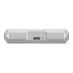 LaCie Mobile Drive 4TB External Portable Hard Drive/HDD - Moon Silver