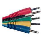 Stagg 60cm Mini Jack Patch Leads x6