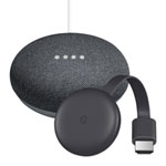 Google Nest Mini Smart Hub with Chromecast V3 Charcoal Bundle