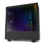 NZXT Black H510i Smart Mid Tower PC RGB Gaming Case with Tempered Glass Window