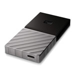 WD My Passport 256GB External Solid State Drive/SSD - Black/Silver