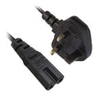 Xclio Figure 8 to UK Mains Lead 2m Power Cable