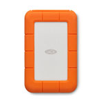 LaCie Rugged 5TB External Portable Hard Drive/HDD - Orange/White