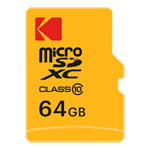 Kodak 64GB Micro SD Memory Card Class 10 with SD Adapter