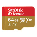 SanDisk Extreme 64GB microSDXC SD Card