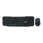 Xclio Wireless Gaming Keyboard and 3 Button Mouse 2.4GHz with Nano USB Black WS-880B