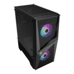 MSI MAG FORGE 100R Mid Tower Windowed PC Gaming Case inc 2 x RGB Fans (2021 Update)