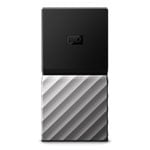 WD My Passport 512GB External Portable Solid State Drive/SSD - Black/White