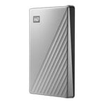 WD My Passport 1TB External Portable Hard Drive/HDD - Silver
