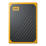 WD My Passport Go 500GB External Portable Solid State Drive/SSD - Amber Trim