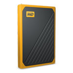 WD My Passport Go 500GB External Portable Solid State Drive/SSD - Amber Trim
