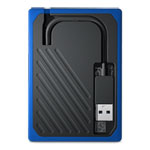 WD My Passport Go 500GB External Portable Solid State Drive/SSD - Cobalt Trim
