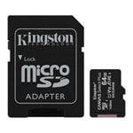 Kingston Canvas Select Plus 64GB UHS-I Micro SD Memory Card + SD Adapter