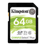 Kingston Canvas Select Plus 64GB UHS-I SDXC Memory Card