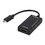 Griffin Slinky MHL to HDMI Adapter Connects Smartphone to TV via USB