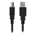 Griffin USB-A to USB-B 2.0 Cable for Printers, Scanners etc 1.8M Black